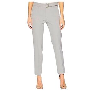 NWT Adrianna Papell D-Ring Belted Slim Fit Pants Size 8